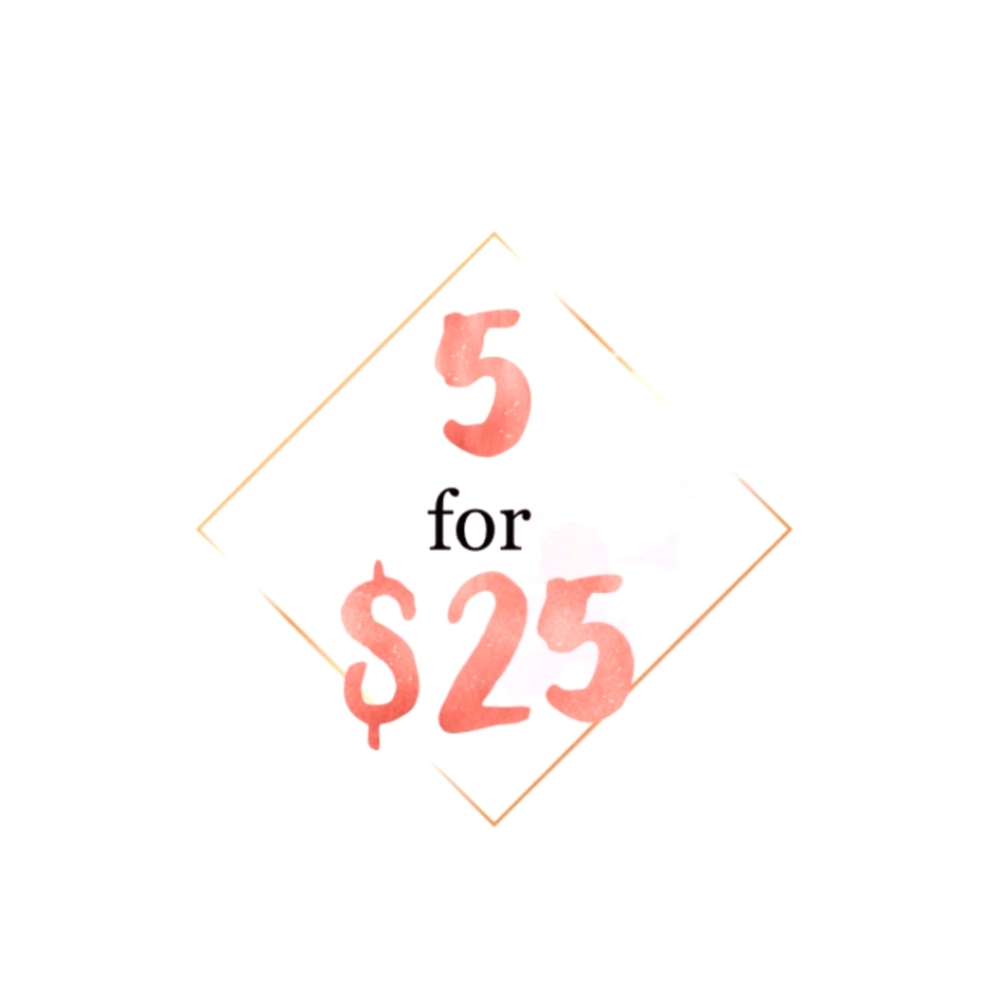 Everything in my closet is now 5/$25!!!!